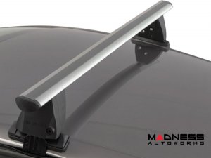 FIAT 500L Roof Rack Cross Bars - for models w/o factory roof rails - Silver (2014 - 2020)